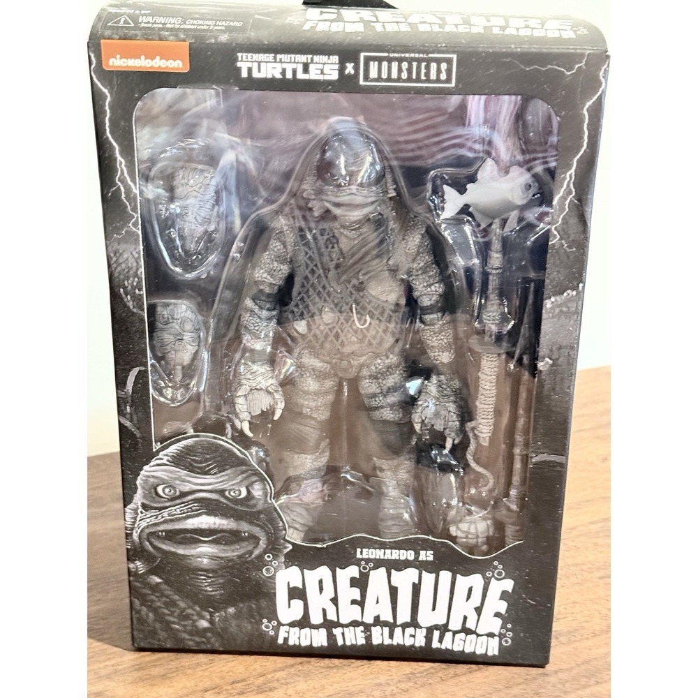 NECA Teenage Mutant Ninja Turtles Leonardo as Creature From The Black Lagoon NEW